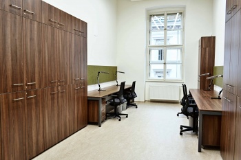 Interiér kanceláře Masarykovi univerzity